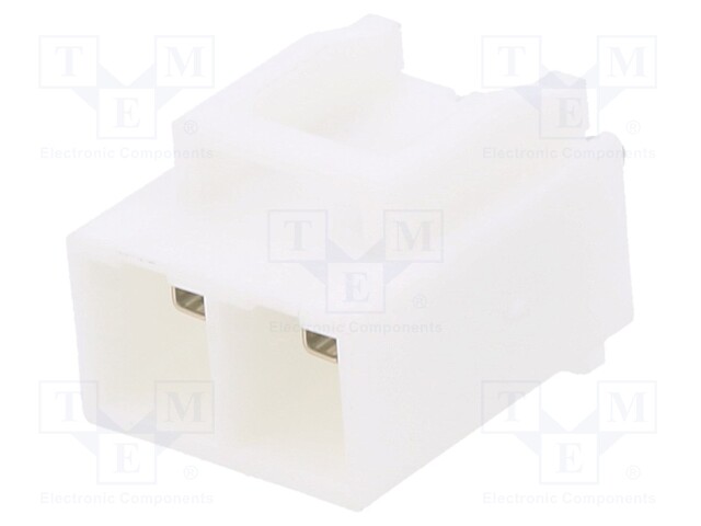 Socket; wire-board; male; PIN: 2; on PCBs; Plating: tinned; 6.2mm