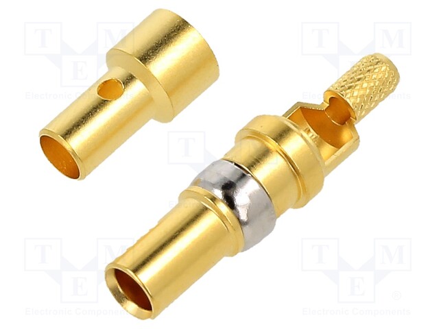 DIN-Signal coax f, solder/crimp, 50Ohm