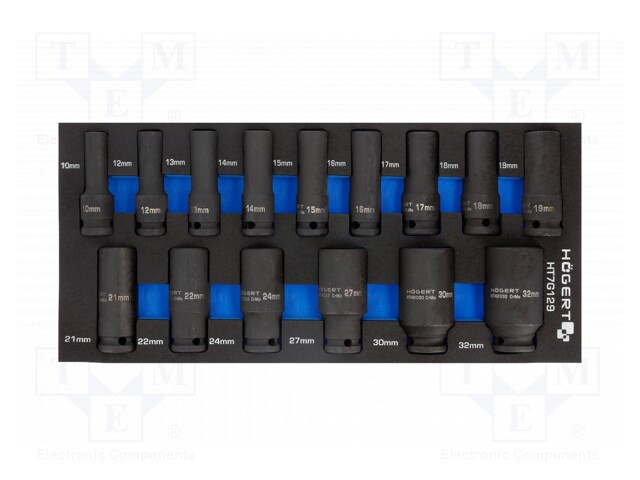 Tool: wrenches set; 15pcs; Kind of wrench: socket spanner,impact