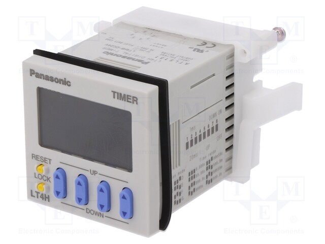 Timer; Range: 0,001s÷999,9h; SPDT; 12÷24VDC; socket,on panel