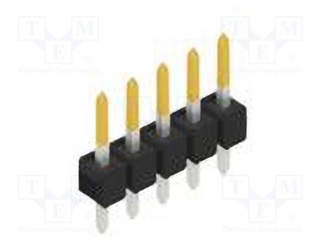 Connector: pin strips; pin header; male; PIN: 5; 2.54mm; THT; 1x5
