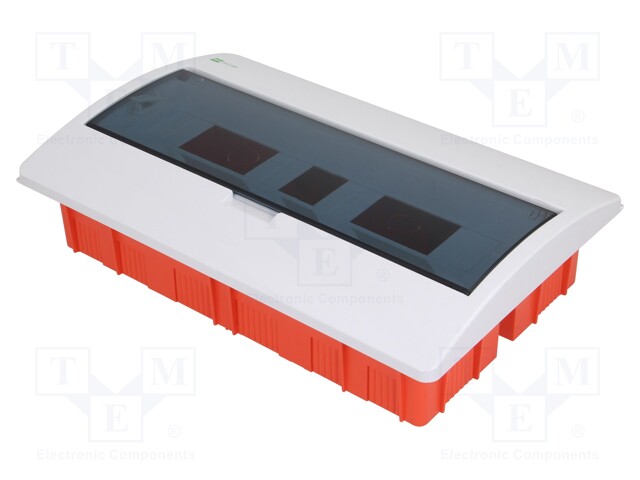 Enclosure: for modular components; IP40; white; No.of mod: 18