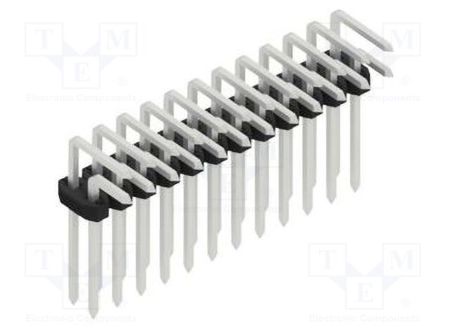 Connector: pin strips; pin header; male; PIN: 24; 2mm; THT; 2x12