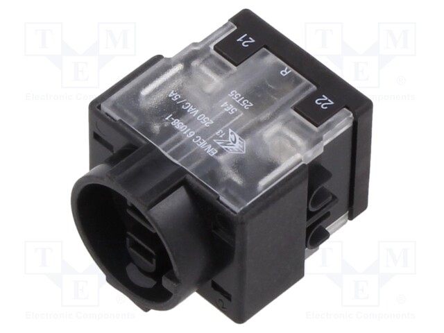 Contact block; 61; -25÷55°C; Leads: connectors; Contacts: NC + NO