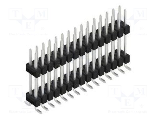 Connector: pin strips; pin header; male; PIN: 30; 2.54mm; SMT; 2x15