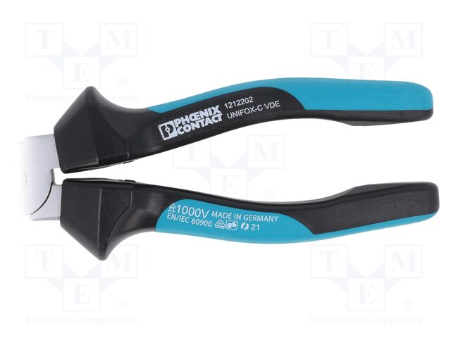Pliers; universal; grooved gripping surfaces; 180mm