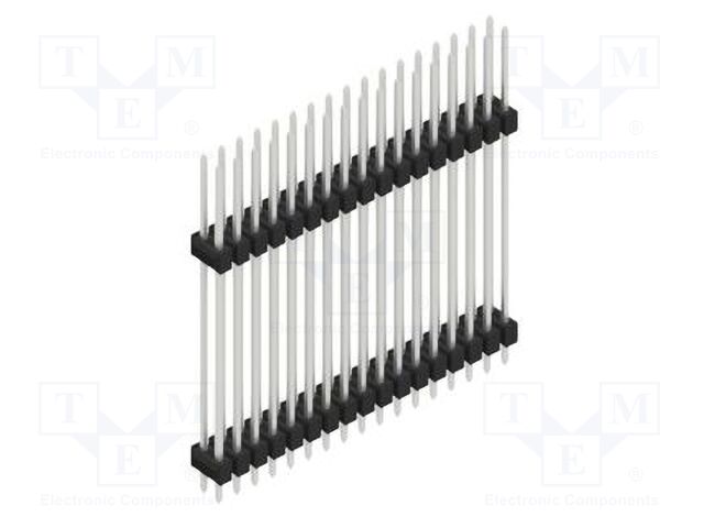 Connector: pin strips; pin header; male; PIN: 34; 2.54mm; THT; 2x17