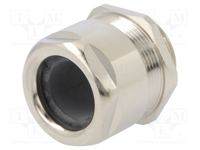 Cable gland; M32; IP68; Mat: brass; Body plating: nickel