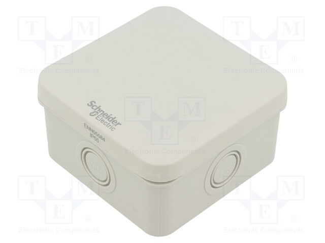 Enclosure: junction box; X: 89mm; Y: 89mm; Z: 51mm; wall mount; IP55
