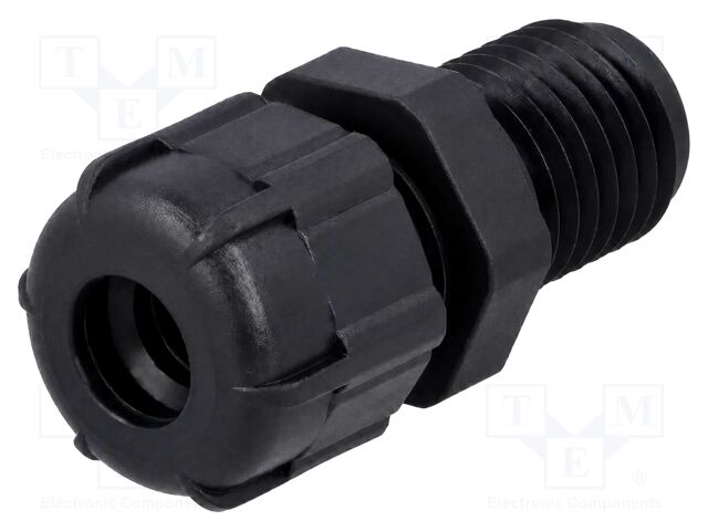Cable gland; with long thread; M63; IP68; Mat: polyamide; black