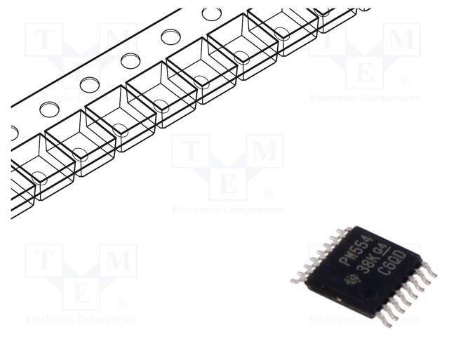 IC: interface; I/O expander; 1.65÷5.5VDC; I2C,SMBus; SMD; TSSOP16