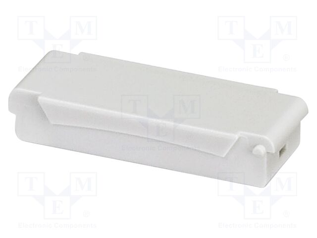 Cover; grey; UL94V-0; BC 17,8; polycarbonate; snap-fastener; Z: 8mm