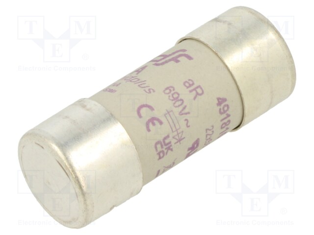 Fuse: fuse; aR; 32A; 690VAC; 700VDC; 22x58mm