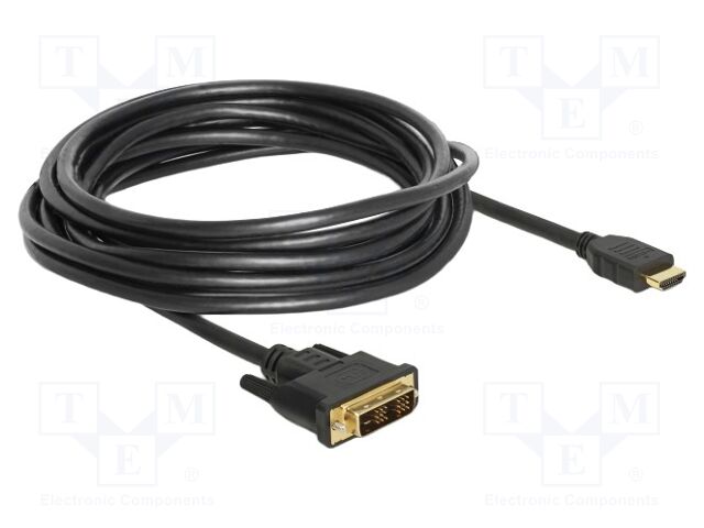 Cable; DVI-D (18+1) plug,HDMI plug; bidirectional,single link