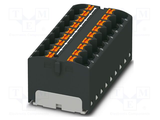 Splice terminal: rail; 32A; 450V; push-in; PA; L: 21.7mm; 0.2÷6mm2
