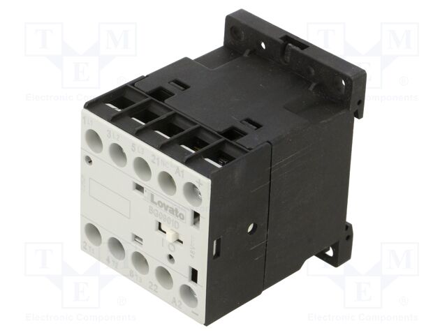 Contactor: 3-pole; NO x3; Auxiliary contacts: NC; 48VDC; 9A; BG