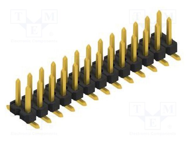 Connector: pin strips; pin header; male; PIN: 26; 2.54mm; SMT; 2x13