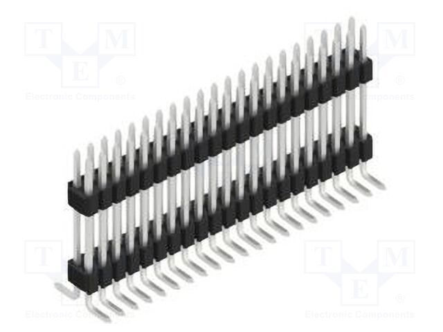 Connector: pin strips; pin header; male; PIN: 42; 1.27mm; SMT; 2x21