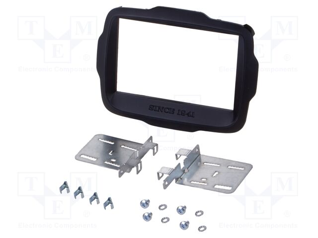 Radio frame; Jeep; 2 DIN; black