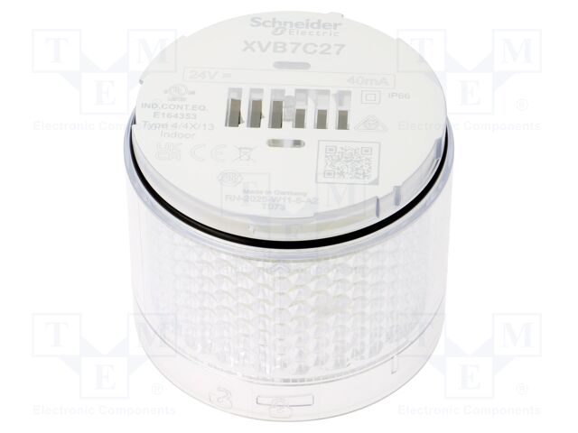 Module: light signaller; transparent; LED; 24VDC; 24VAC; IP66