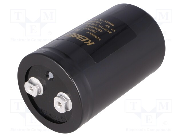 Capacitor: electrolytic; 12000uF; 200VDC; Leads: screw; ESR: 29mΩ
