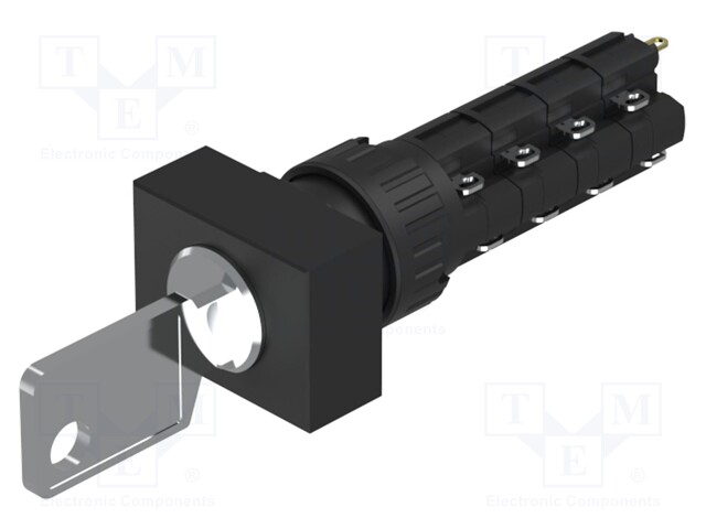 Switch: rotary with key; Stabl.pos: 2; NC x4 + NO x4; Pos: 2; 51