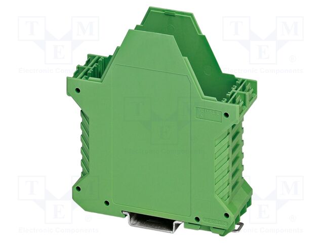 Enclosure base; with FE contact; green; UL94V-0; ME 35; X: 107.3mm