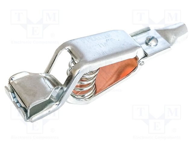 Crocodile clip; 100A; Grip capac: max.43mm; Overall len: 127mm