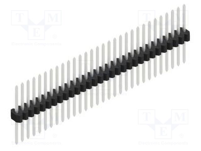 Connector: pin strips; pin header; male; PIN: 30; 1.27mm; THT; 1x30