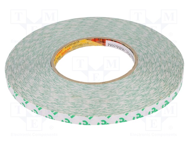Tape: fixing; W: 9mm; L: 50m; acrylic; Application: fixing,bonding