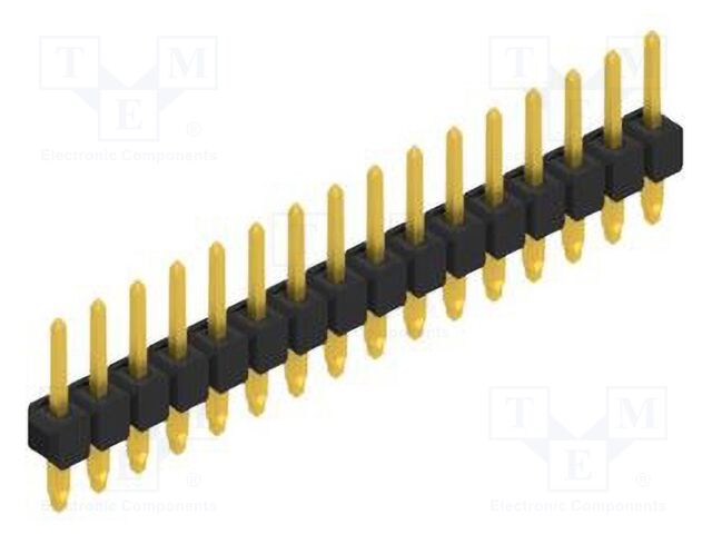 Connector: pin strips; pin header; male; PIN: 16; 2.54mm; THT; 1x16