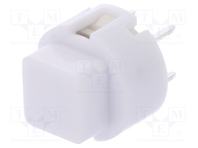 Switch: keypad; Pos: 2; SPST-NO; 0.01A/32VDC; white; Mounting: THT