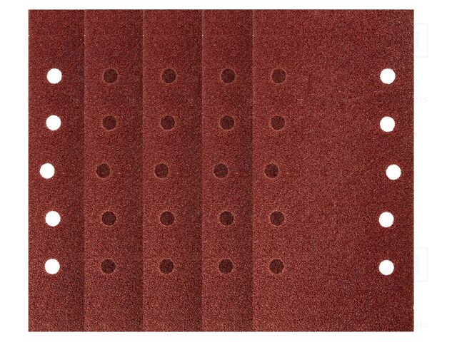 Cleaning cloth: sandpaper; Granularity: 60; Mounting: bur; 5pcs.