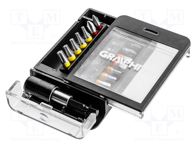 Kit: screwdriver bits; 15pcs.