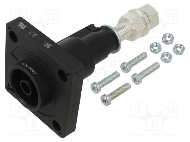 Socket; 170.8mm; M16x1.5,on panel,screw