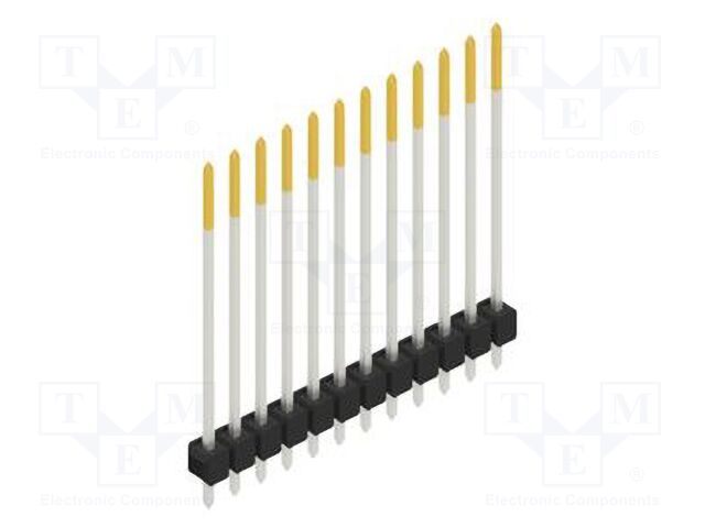 Connector: pin strips; pin header; male; PIN: 12; 2.54mm; THT; 1x12