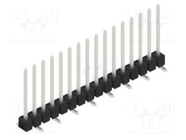 Connector: pin strips; pin header; male; PIN: 16; 2.54mm; SMT; 1x16