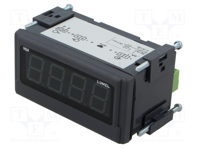 Ammeter; digital,mounting; I DC: 4÷20mA; ±(0.2%+1digit); on panel