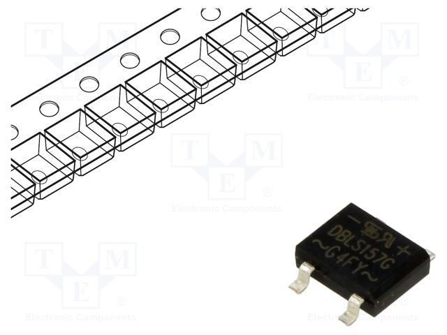 Bridge rectifier: single-phase; Urmax: 1kV; If: 1.5A; Ifsm: 50A