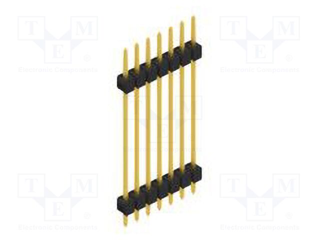 Connector: pin strips; pin header; male; PIN: 7; 2.54mm; THT; 1x7