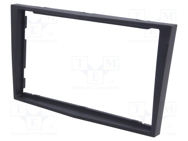 Radio mounting frame; Opel; 2 DIN; black