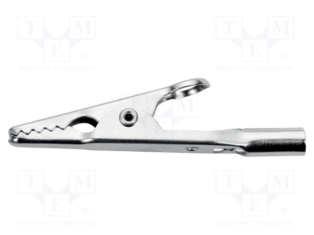 Crocodile clip; 16A; 70VDC; max.8mm; Connection: 4mm socket; 33VAC