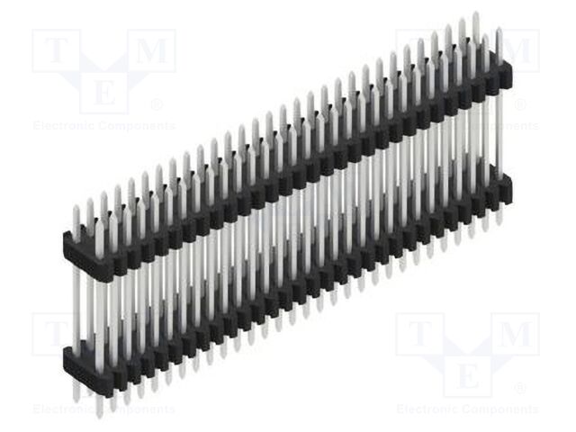 Connector: pin strips; pin header; male; PIN: 60; 1.27mm; THT; 2x30