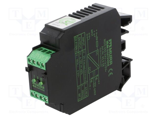 Converter: DC/DC; 5W; Uin: 24VDC; Uout: 10VDC; 75x22.5x102mm; OUT: 1