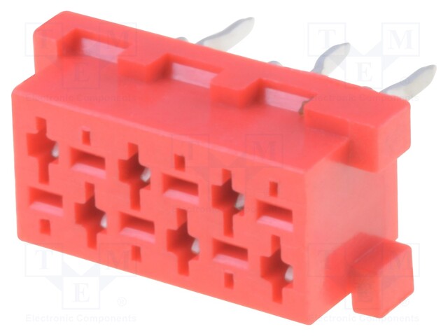 Socket; wire-board; female; PIN: 6; THT; on PCBs; 1.5A; 30mΩ