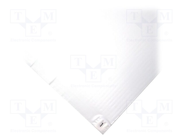 Contamination control mat; Width: 0.45m; L: 1.17m; Colour: white