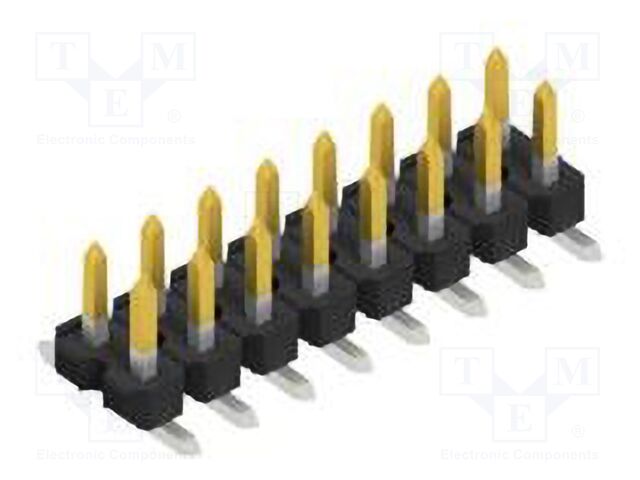 Connector: pin strips; pin header; male; PIN: 16; 2.54mm; SMT; 2x8