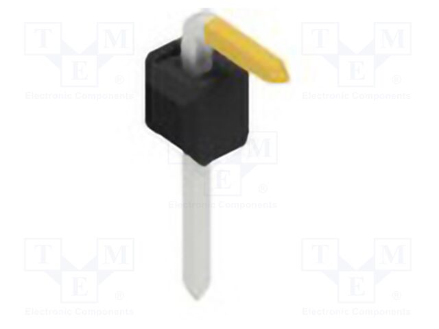 Connector: pin strips; pin header; male; PIN: 1; 2.54mm; THT; 1x1