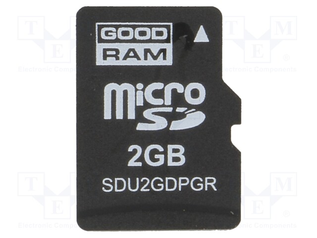 Memory card; industrial; SD Micro,pSLC; 2GB; Class 10; -40÷85°C