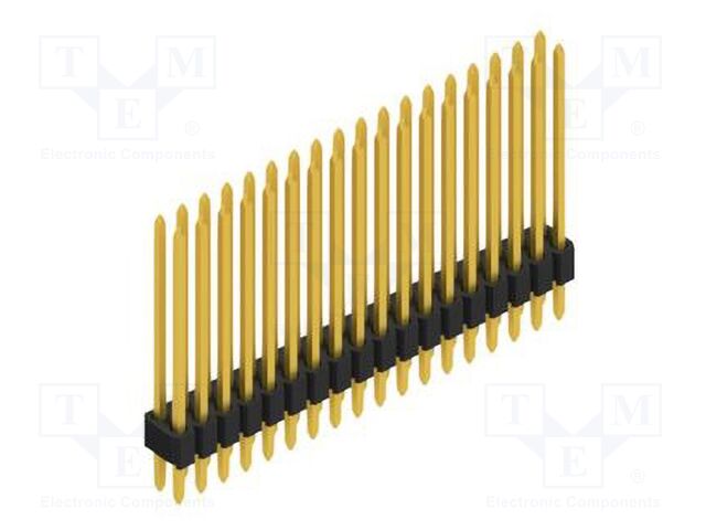Connector: pin strips; pin header; male; PIN: 36; 1.27mm; THT; 2x18